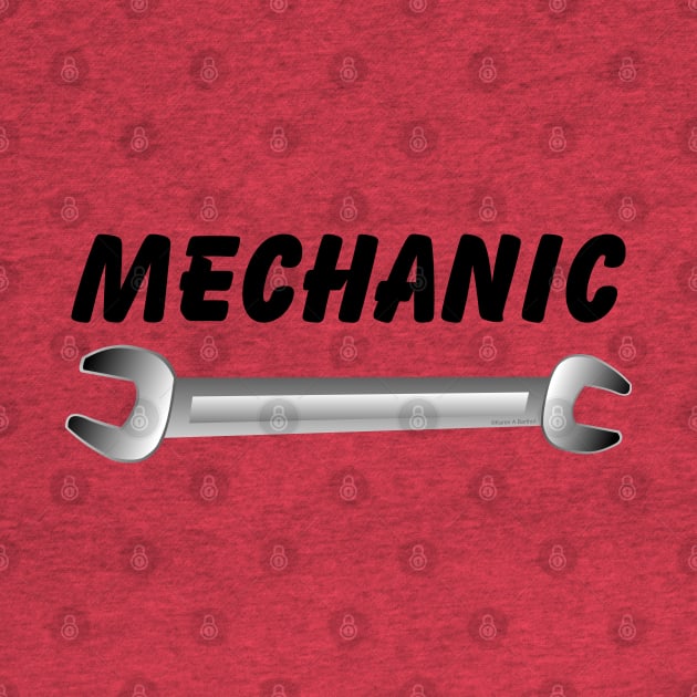 Mechanic Wrench Text by Barthol Graphics